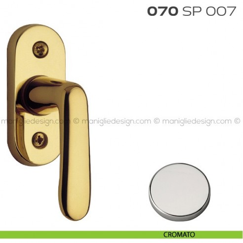 Segretino piccolo per porta con rosetta 27x67x7 mm 070SP007 Reguitti cromato