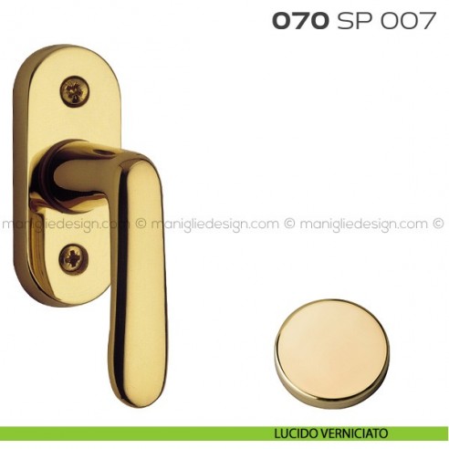 Segretino piccolo per porta con rosetta 27x67x7 mm 070SP007 Reguitti lucido verniciato