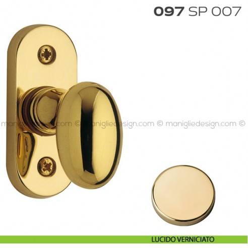 Segretino piccolo per porta con rosetta 27x67x7 mm 097SP007 Reguitti lucido verniciato