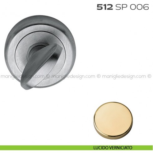 Segretino piccolo per porta con rosetta diametro 50 mm 512SP006 Reguitti lucido verniciato