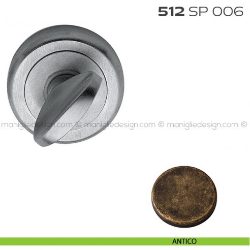 Segretino piccolo per porta con rosetta diametro 50 mm 512SP006 Reguitti antico