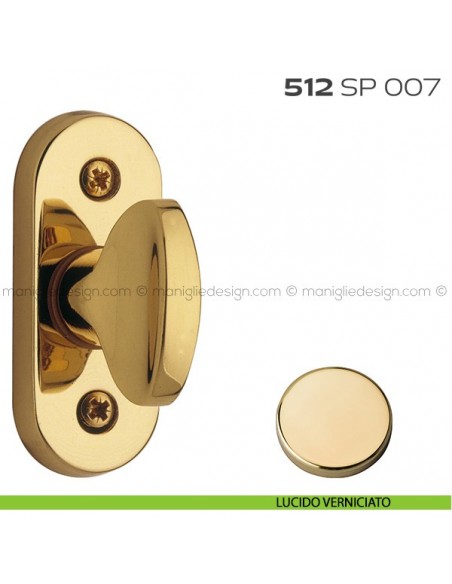 Segretino piccolo per porta con rosetta 27x67x7 mm 512SP007 Reguitti lucido verniciato