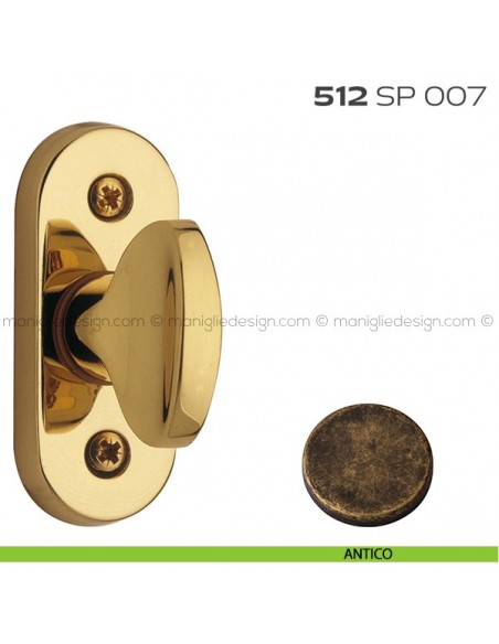 Segretino piccolo per porta con rosetta 27x67x7 mm 512SP007 Reguitti antico