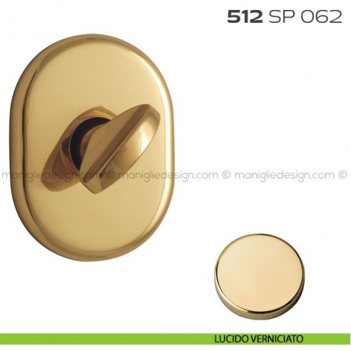 Segretino piccolo per porta con rosetta 62x82 mm 512SP062 Reguitti lucido verniciato
