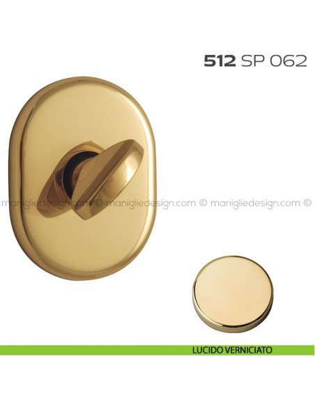 Segretino piccolo per porta con rosetta 62x82 mm 512SP062 Reguitti lucido verniciato