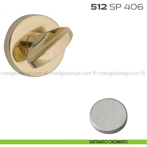Segretino piccolo per porta con rosetta diametro 45 mm 512SP406 Reguitti satinato cromato