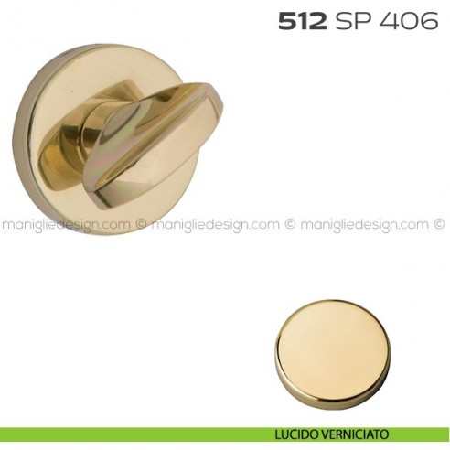 Segretino piccolo per porta con rosetta diametro 45 mm 512SP406 Reguitti lucido verniciato