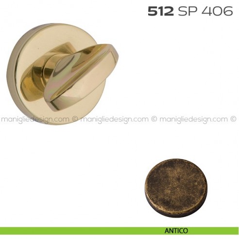 Segretino piccolo per porta con rosetta diametro 45 mm 512SP406 Reguitti antico