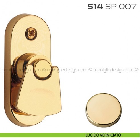 Segretino piccolo per porta con rosetta 27x67x7 mm 514SP007 Reguitti lucido verniciato