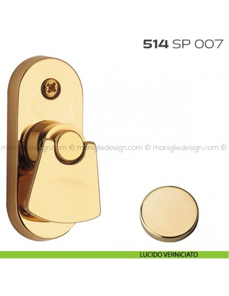 Segretino piccolo per porta con rosetta 27x67x7 mm 514SP007 Reguitti lucido verniciato