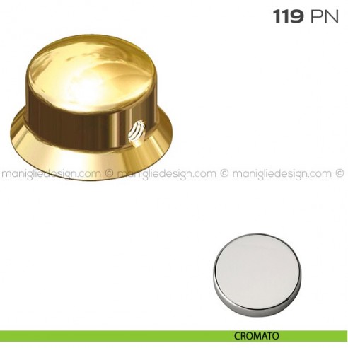 Pomolo a campana per limitatore d'apertura 119PN Reguitti cromato