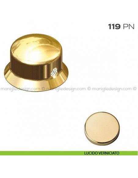 Pomolo a campana per limitatore d'apertura 119PN Reguitti lucido verniciato