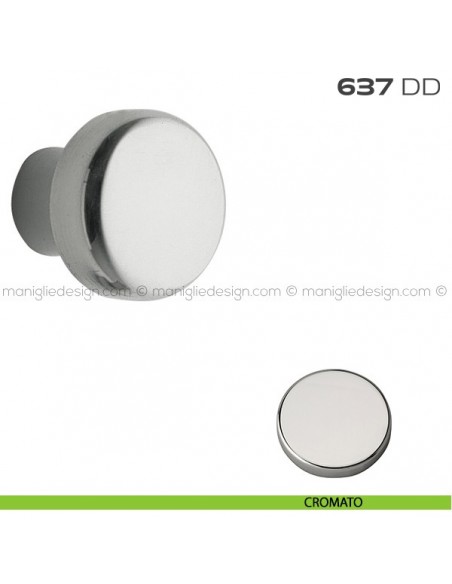 Dado diametro 20 mm con doppio filetto per troncone 637DD Reguitti cromato