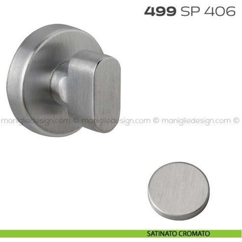 Segretino piccolo per porta con rosetta diametro 45 mm 499SP406 Reguitti satinato cromato