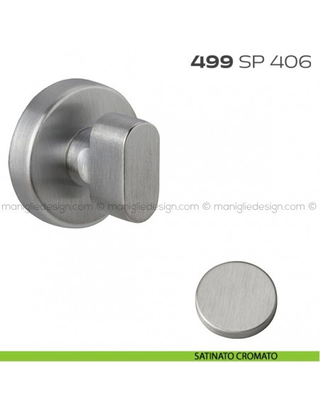 Segretino piccolo per porta con rosetta diametro 45 mm 499SP406 Reguitti satinato cromato