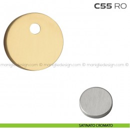 Bocchetta tonda con foro asse per cilindretti con codolo diametro 55 mm C55RO Reguitti 2