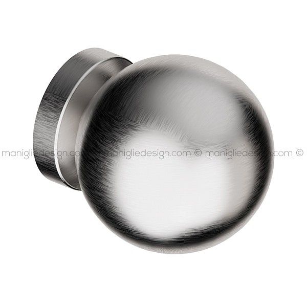 Pomolo Sfera Girevole In Acciaio Per Porta Diametro 60 Mm 360 Fimet Inox Con Rosetta Ovale - Foto 8