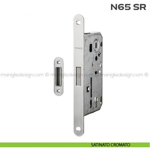 Serratura magnetica patent entrata 50 mm N65 SR Reguitti satinato cromato