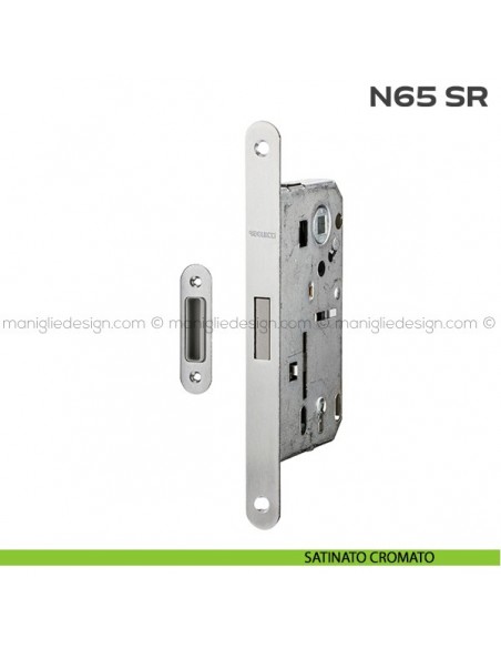 Serratura magnetica patent entrata 50 mm N65 SR Reguitti satinato cromato