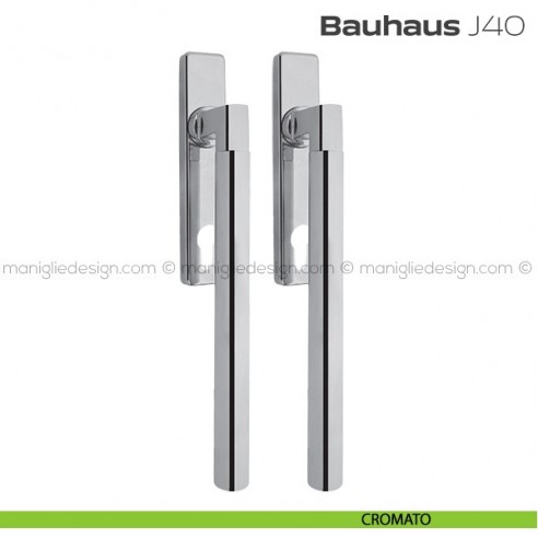 Maniglione per alzante scorrevole J04 Bauhaus Reguitti accoppiato cromato