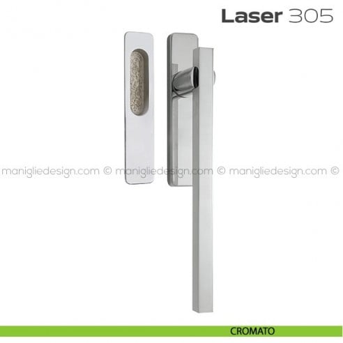Maniglione per alzante scorrevole 305 Laser singolo cromato