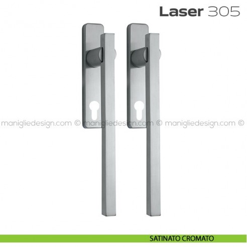 Maniglione per alzante scorrevole 305 Laser Reguitti accoppiato satinato cromato