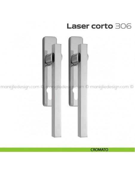 Maniglione per alzante scorrevole 306 Laser Corto Reguitti accoppiato cromato