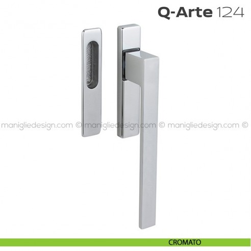 Maniglione per alzante scorrevole 124 Q-Arte singolo cromato