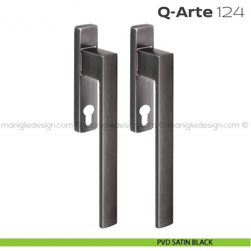 Maniglione per alzante scorrevole 124 Q-Arte Reguitti accoppiato PVD satin black
