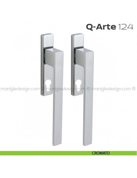 Maniglione per alzante scorrevole 124 Q-Arte Reguitti accoppiato cromato