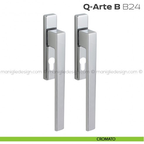 Maniglione per alzante scorrevole B24 Q-Arte B Reguitti accoppiato cromato