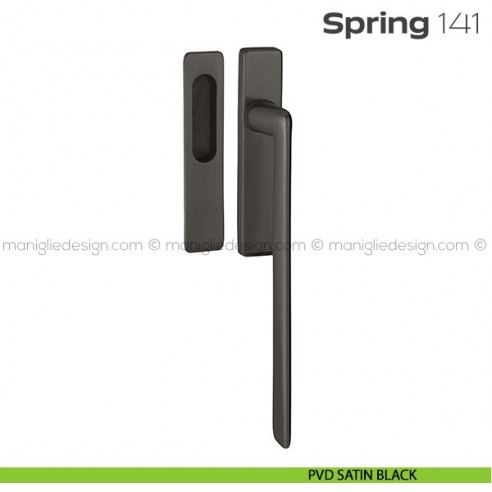 Maniglione per alzante scorrevole 141 Spring Q singolo PVD satin black