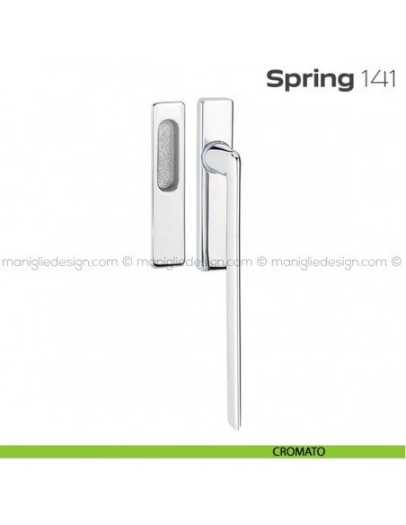 Maniglione per alzante scorrevole 141 Spring Q singolo cromato