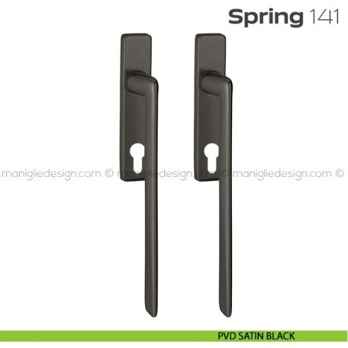 Maniglione per alzante scorrevole 141 Spring Q Reguitti accoppiato PVD satin black