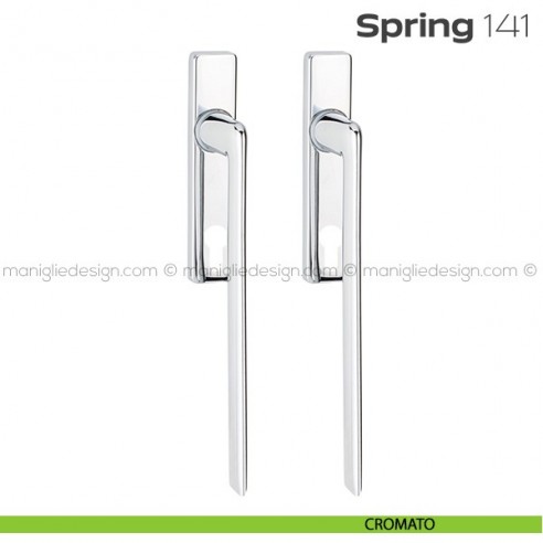Maniglione per alzante scorrevole 141 Spring Q Reguitti accoppiato cromato