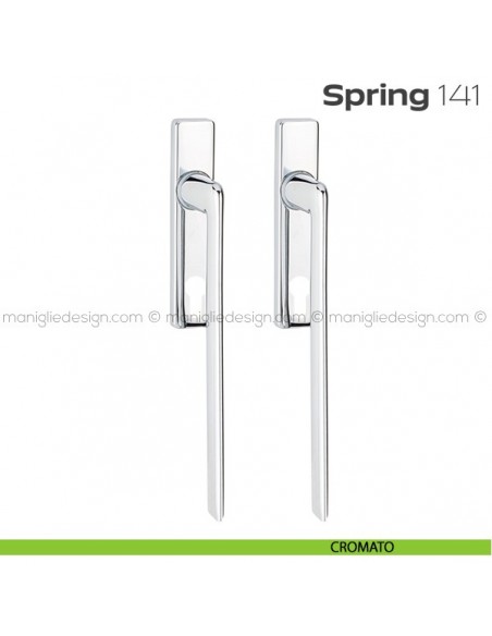 Maniglione per alzante scorrevole 141 Spring Q Reguitti accoppiato cromato