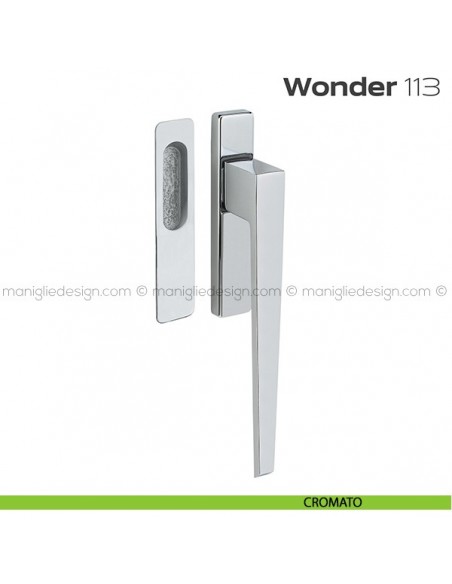 Maniglione per alzante scorrevole 113 Wonder singolo cromato