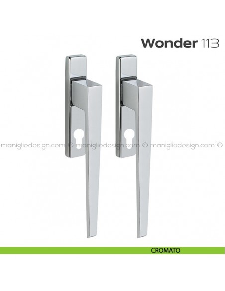 Maniglione per alzante scorrevole 113 Wonder Reguitti accoppiato cromato