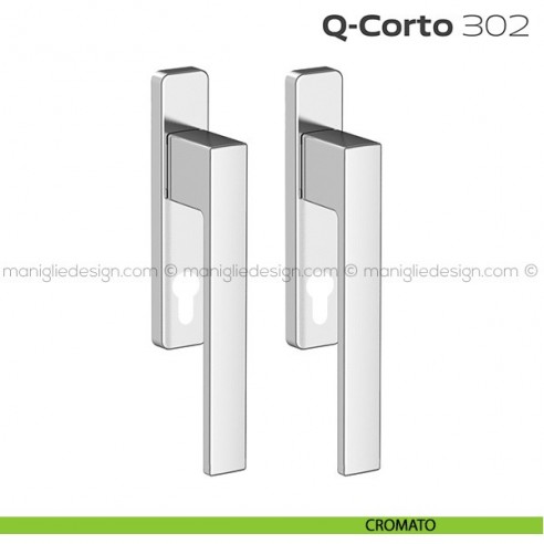 Maniglione per alzante scorrevole 302 Q-Corto Reguitti accoppiato cromato
