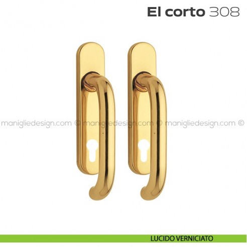 Maniglione per alzante scorrevole 308 El Corto Reguitti accoppiato lucido verniciato