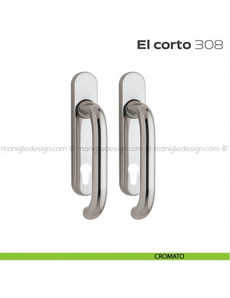 Maniglione per alzante scorrevole 308 El Corto Reguitti accoppiato cromato