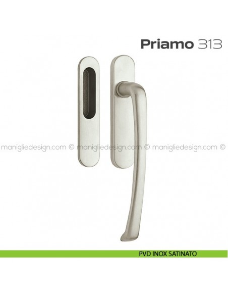 Maniglione per alzante scorrevole 313 Priamo singolo PVD inox satinato