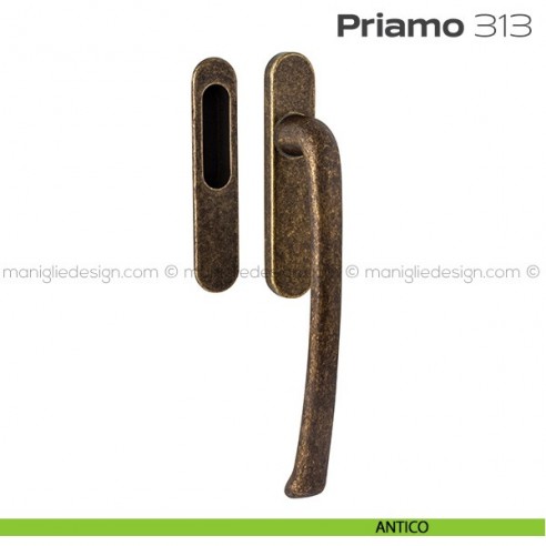 Maniglione per alzante scorrevole 313 Priamo singolo antico