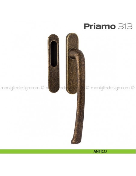 Maniglione per alzante scorrevole 313 Priamo singolo antico