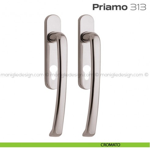 Maniglione per alzante scorrevole 313 Priamo Reguitti accoppiato cromato