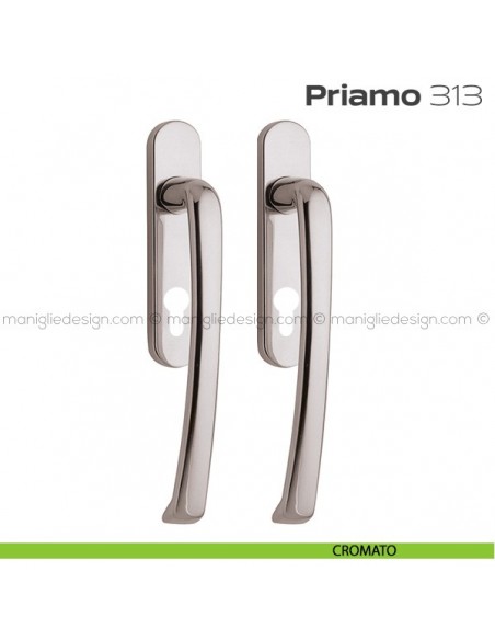 Maniglione per alzante scorrevole 313 Priamo Reguitti accoppiato cromato