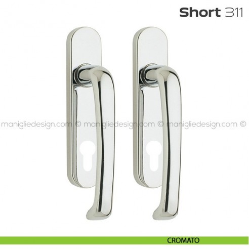 Maniglione per alzante scorrevole 311 Short Reguitti accoppiato cromato