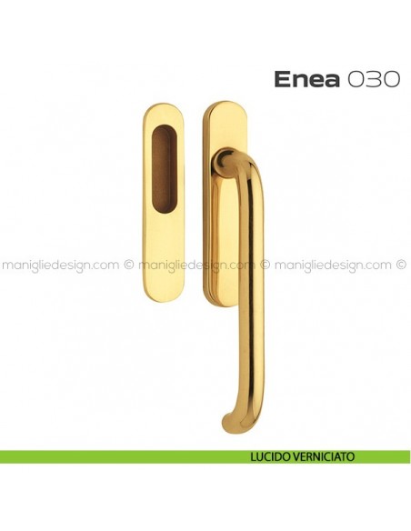 Maniglione per alzante scorrevole 030 Enea singolo lucido verniciato