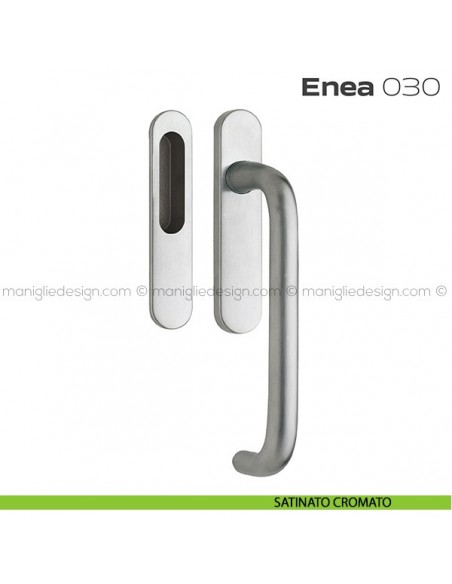 Maniglione per alzante scorrevole 030 Enea singolo satinato cromato