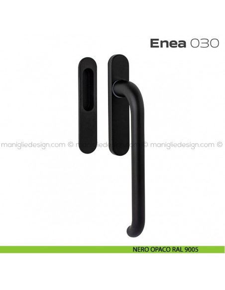 Maniglione per alzante scorrevole 030 Enea singolo nero opaco RAL 9005